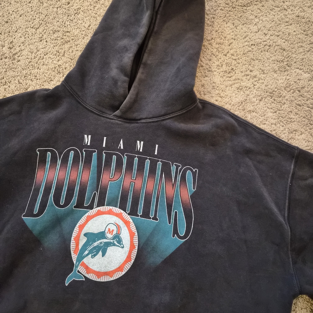 Abercrombie & Fitch x NFL Miami Dolphins Hoodie • Black • Size M - Picture 6 of 10